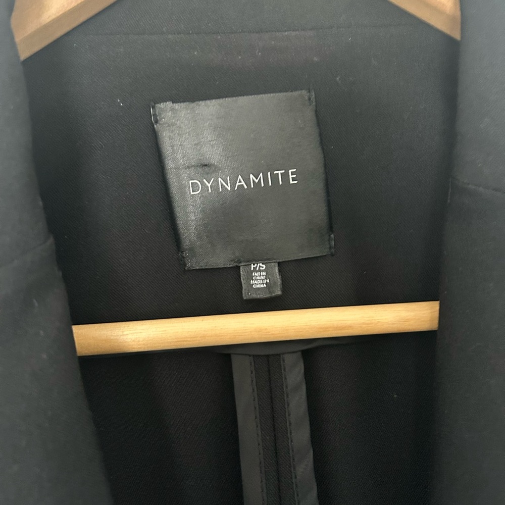 Dynamite Elegant Black Blazer with Gold Accents - Picture 4 of 4